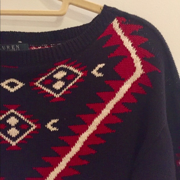 Ralph Red Aztec Sweater